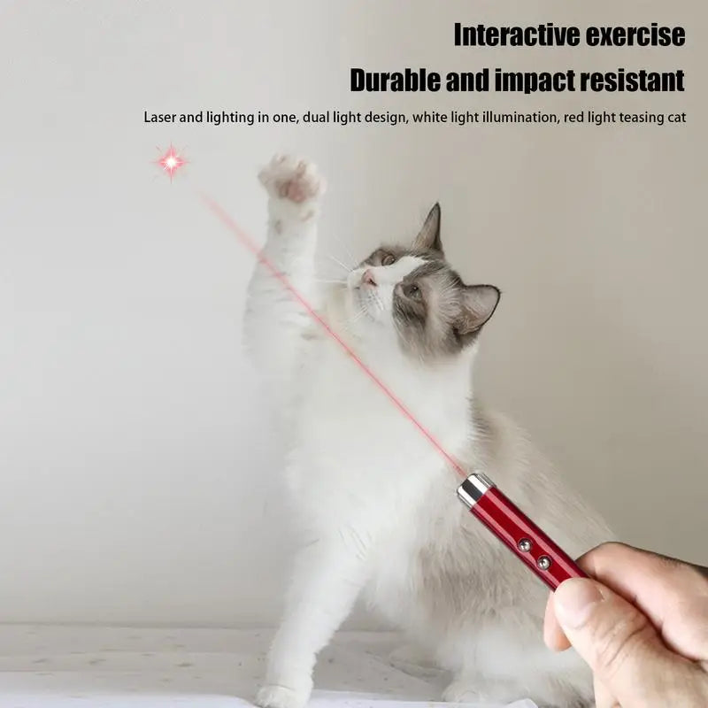 Cat Laser Pointer Toy Light Pointer Interactive Toys Cat Exercise Toys Training Exercise for Bored Indoor Cats