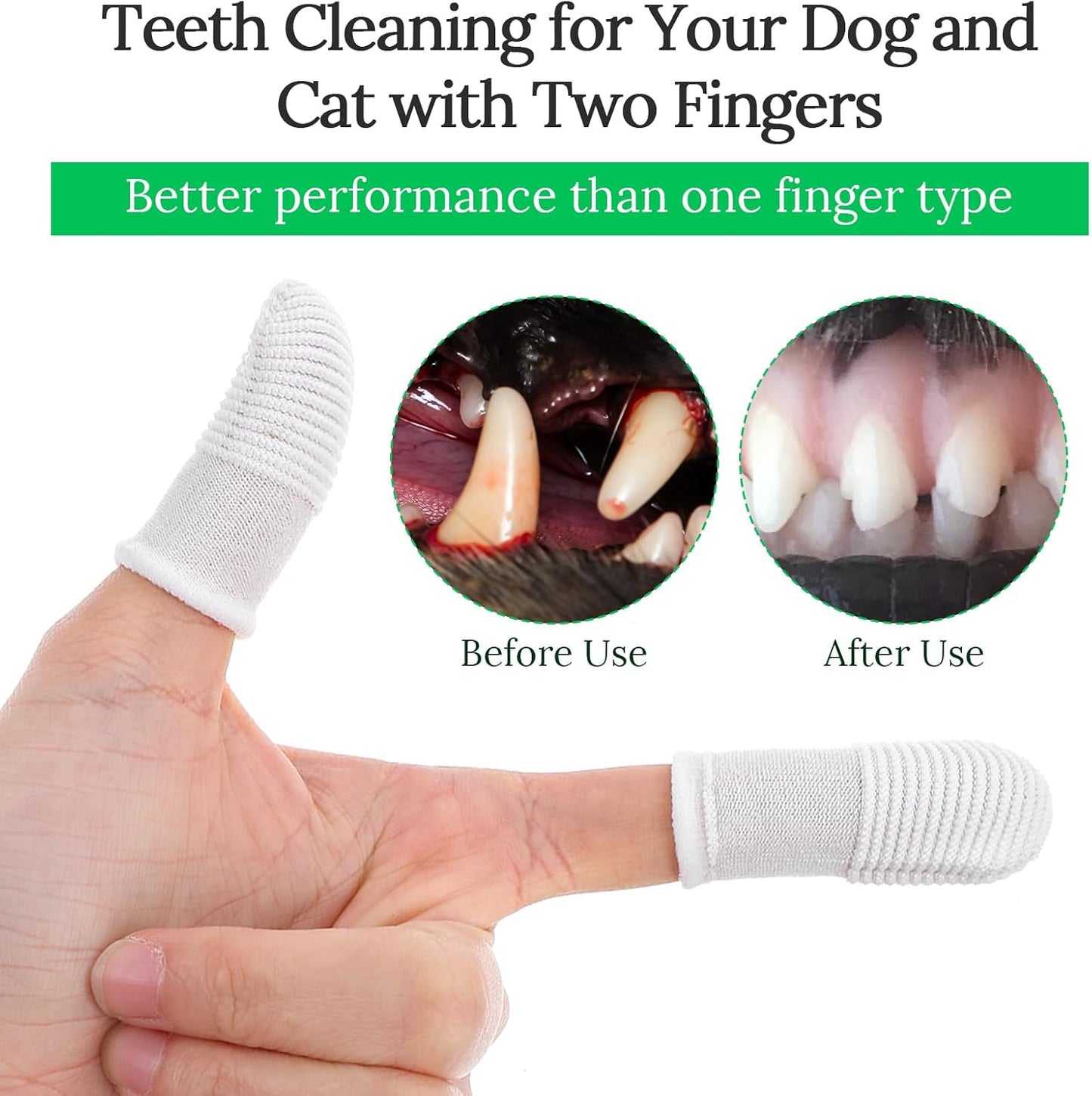 Dog Toothbrush Finger Toothbrush 30 PCS Pet Dental Care Kit Soft Nylon Finger Brush 360° Dog Tooth Brushing Kit for Dogs Teeth Cleaning White Washable Comfortable Dental Care Pet Toothbrushes