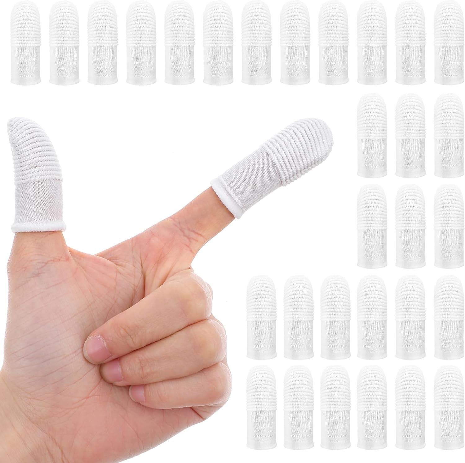 Dog Toothbrush Finger Toothbrush 30 PCS Pet Dental Care Kit Soft Nylon Finger Brush 360° Dog Tooth Brushing Kit for Dogs Teeth Cleaning White Washable Comfortable Dental Care Pet Toothbrushes